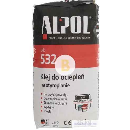 Клей для пенополистирола ALPOL АК 532 25 кг