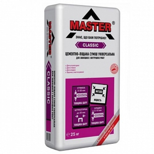 Штукатурка Master ® Классик 25 кг