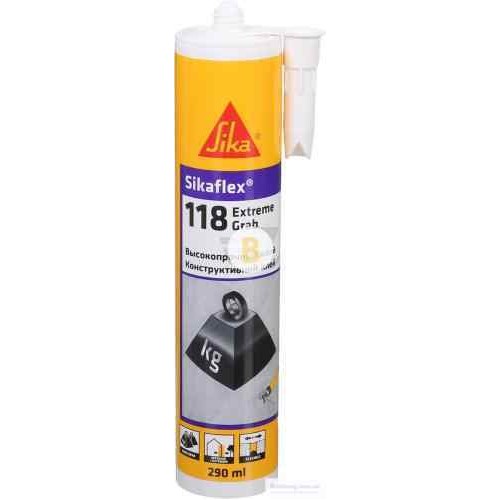 Монтажный клей Sika Sikaflex 118 Extreme Grab 290 мл в магазине Buildmag Монтажный клей Sika Sikaflex 118 Extreme Grab 290 мл