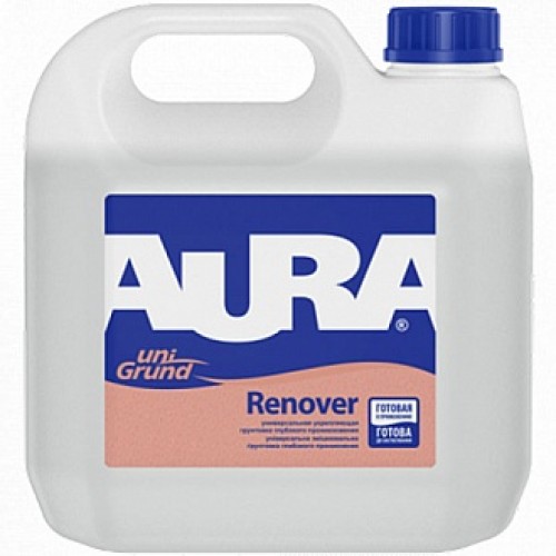 Грунтовка адгезионная Aura Unigrund Renover 5 л в магазине Buildmag Грунтовка адгезионная Aura Unigrund Renover 5 л