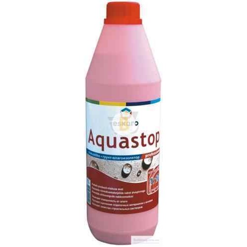 Грунтовка глубокого проникновения Eskaro Aquastop Professional концентрат 1:10 1 л