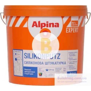 Декоративная штукатурка барашек Alpina Expert Silikon Fassadenputz R2,0 2 мм 16 кг