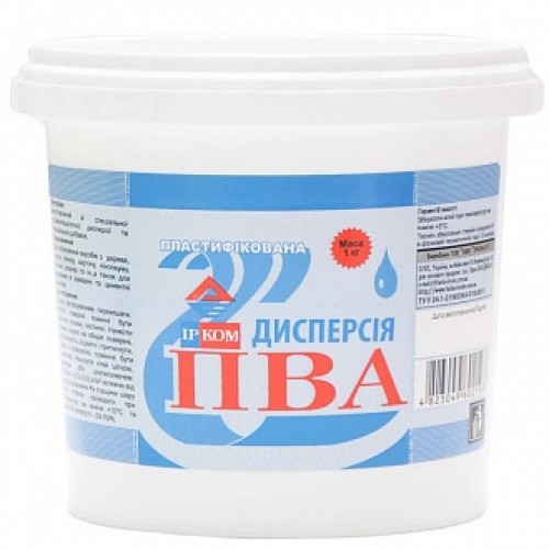 Дисперсия ПВА ИРКОМ Д-51С 1кг в магазине Buildmag Дисперсия ПВА ИРКОМ Д-51С 1кг