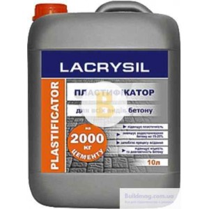 Пластификатор Lacrysil для всех видов бетона 10 л