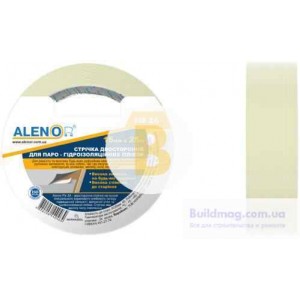 Лента двухсторонняя для склеивания гидроизоляционных пленок Alenor Fix2A 15 мм (25 м)