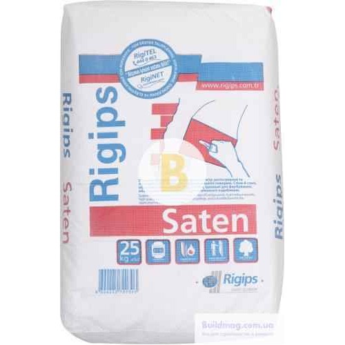 Шпаклевка Rigips финишная Saten 25 кг
