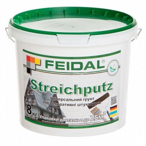 Адгезионная грунтовка Feidal Streichputz UA 8 кг в магазине Buildmag Адгезионная грунтовка Feidal Streichputz UA 8 кг
