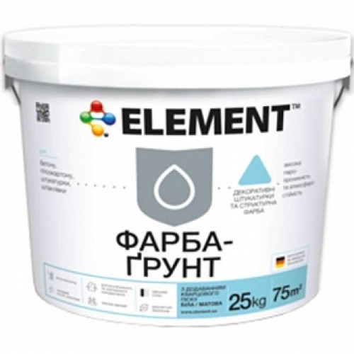 Грунтовочная краска адгезионная Element с кварцевым песком 4 кг