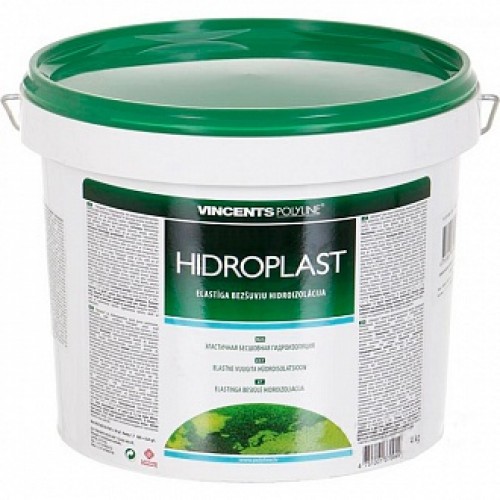 Гидроизоляция VINCENTS POLYLINE Hidroplast 4 кг зеленая в магазине Buildmag Гидроизоляция VINCENTS POLYLINE Hidroplast 4 кг зеленая