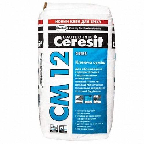 Клей для плитки Ceresit СМ-12 25 кг
