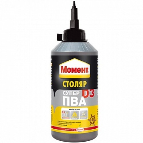 Клей для дерева Момент SUPER PVA 750г в магазине Buildmag Клей для дерева Момент SUPER PVA 750г