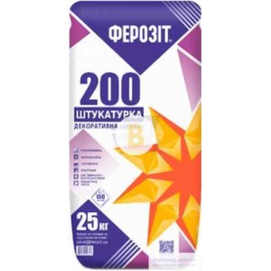 Декоративная штукатурка шуба Ферозит 200 2 мм 25 кг