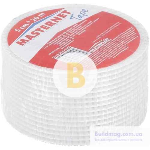 Стеклолента самоклеющаяся MASTERNET TAPE 50 мм 20 м в магазине Buildmag Стеклолента самоклеющаяся MASTERNET TAPE 50 мм 20 м