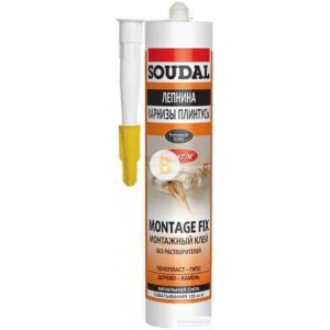 Монтажный клей SOUDAL MONTAGE FIX белый 300 мл