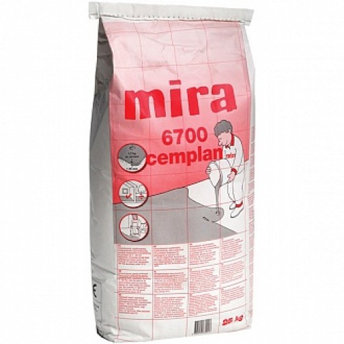 Самовыравнивающийся пол Mira 6700 cemplan 25 кг в магазине Buildmag Самовыравнивающийся пол Mira 6700 cemplan 25 кг
