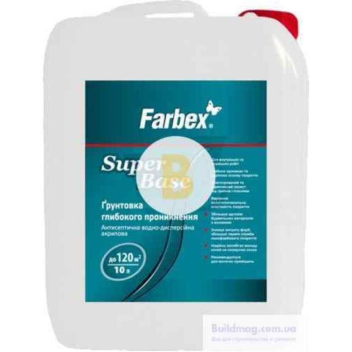 Грунтовка глубокого проникновения Farbex SuperBase 10 л в магазине Buildmag Грунтовка глубокого проникновения Farbex SuperBase 10 л