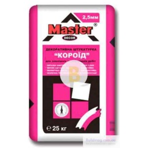 Декоративная штукатурка короед Master Короед 2,5 мм 25 кг