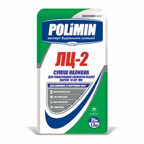 Стяжка для пола Polimin ЛЦ-2 25 кг