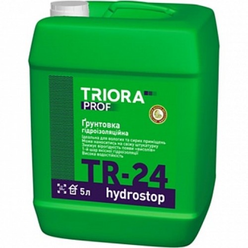 Грунтовка водоотталкивающая Triora TR-24 hуdrostop 10 л в магазине Buildmag Грунтовка водоотталкивающая Triora TR-24 hуdrostop 10 л