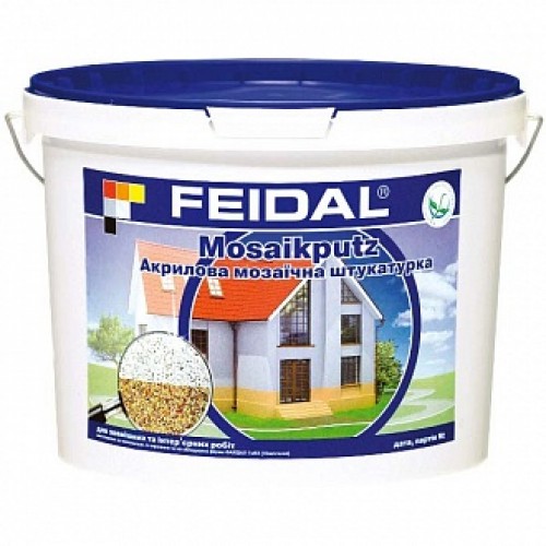 Декоративная штукатурка мозаичная Feidal Mosaikputz maxi C35 1-4 мм 15 кг в магазине Buildmag Декоративная штукатурка мозаичная Feidal Mosaikputz maxi C35 1-4 мм 15 кг