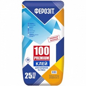 Клей для плитки Ферозит 100 Premium 25 кг