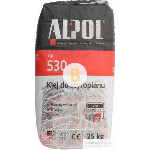 Клей для теплоизоляции ALPOL АК 530 25 кг