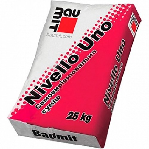 Самовыравнивающийся пол Baumit Nivello Uno 25 кг в магазине Buildmag Самовыравнивающийся пол Baumit Nivello Uno 25 кг