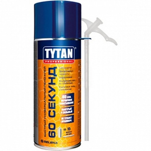 Клей-пена Tytan Professional STD 60 секунд универсальный