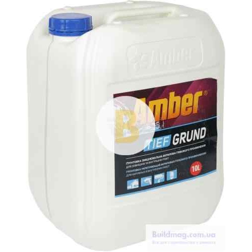 Грунтовка глубокого проникновения Amber Tief Grund 10 л в магазине Buildmag Грунтовка глубокого проникновения Amber Tief Grund 10 л