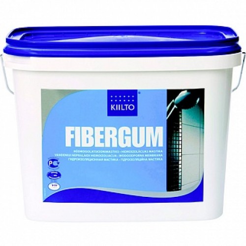 Мастика гидроизоляционная Kiilto Fibergum 7 кг в магазине Buildmag Мастика гидроизоляционная Kiilto Fibergum 7 кг