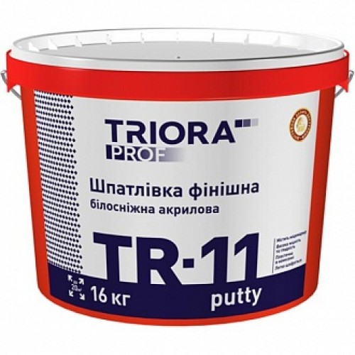 Шпаклевка Triora TR-11 putty белоснежная 16 кг