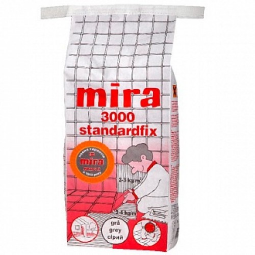 Клей для плитки Mira 3000 Standardfix 25 кг в магазине Buildmag Клей для плитки Mira 3000 Standardfix 25 кг