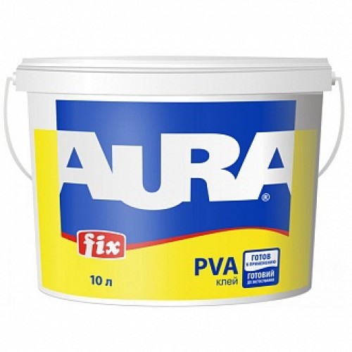 Клей ПВА AURA Fix 10л в магазине Buildmag Клей ПВА AURA Fix 10л