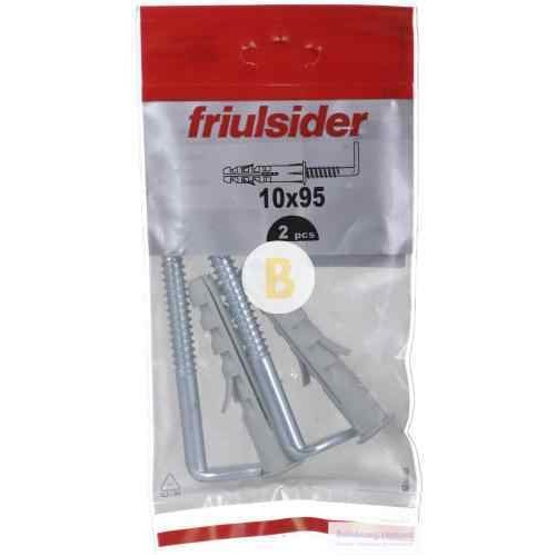 Дюбель с L-крюком 14/10x95 мм 1 шт 14/10x95 мм Friulsider