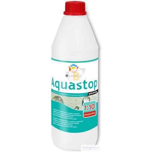 Грунтовка глубокого проникновения Eskaro Aquastop Strong концентрат 1:10 1 л в магазине Buildmag Грунтовка глубокого проникновения Eskaro Aquastop Strong концентрат 1:10 1 л