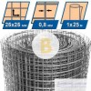Сетка сварная оцинкованная 25x25x0,8 мм h=1 м
