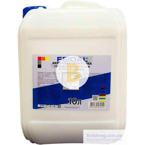 Грунтовка глубокого проникновения Feidal Acryl-Tiefgrund 10 л в магазине Buildmag Грунтовка глубокого проникновения Feidal Acryl-Tiefgrund 10 л