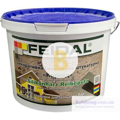 Декоративная штукатурка короед Feidal Silikonharz Reibeputz 2 мм 15 кг