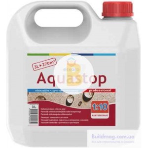 Грунтовка глубокого проникновения Eskaro Aquastop Professional концентрат 1:10 3 л