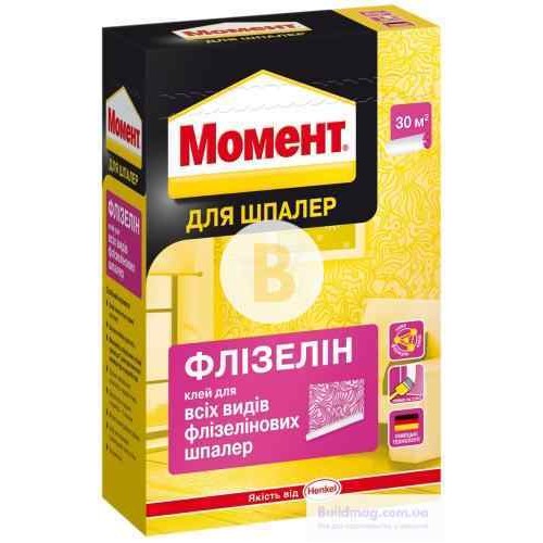 Клей для обоев Момент Флизелин 250 г в магазине Buildmag Клей для обоев Момент Флизелин 250 г