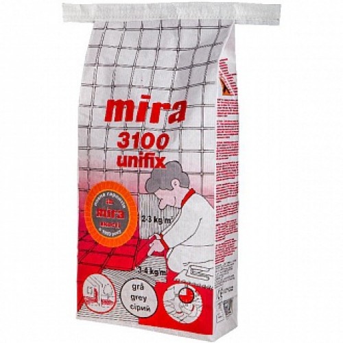 Клей для плитки Mira 3100 Unifix 25 кг в магазине Buildmag Клей для плитки Mira 3100 Unifix 25 кг