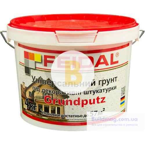 Адгезионная грунтовка Feidal Grundputz 4 кг в магазине Buildmag Адгезионная грунтовка Feidal Grundputz 4 кг