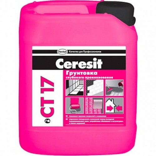 Грунтовка глубокого проникновения Ceresit CT 17 10 л в магазине Buildmag Грунтовка глубокого проникновения Ceresit CT 17 10 л