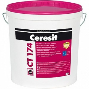 Декоративная штукатурка Ceresit CT 174 камешковая, 25 кг