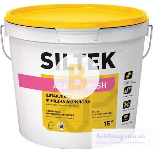 Шпаклевка Siltek Acryl Finish 15 кг
