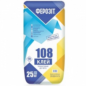 Клей для плитки Ферозит термостойкий 108 25 кг