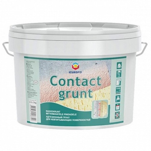 Грунтовка адгезионная Eskaro Contact grunt 3 кг в магазине Buildmag Грунтовка адгезионная Eskaro Contact grunt 3 кг