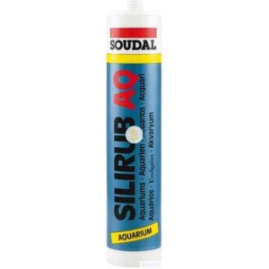 Клей-герметик SOUDAL SILIRUB AQ для аквариумов 310 мл черный