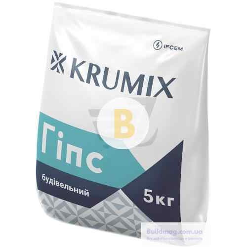 Гипс строительный KRUMIX Г-5 Н II 5 кг в магазине Buildmag Гипс строительный KRUMIX Г-5 Н II 5 кг