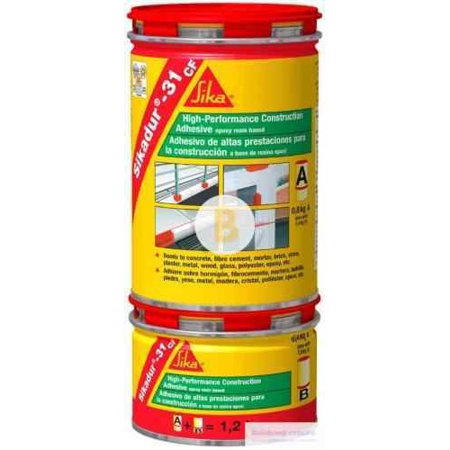 Клей конструкционный эпоксидный двухкомпонентный Sika Sika Sikadur - 31 1,2 кг в магазине Buildmag Клей конструкционный эпоксидный двухкомпонентный Sika Sika Sikadur - 31 1,2 кг
